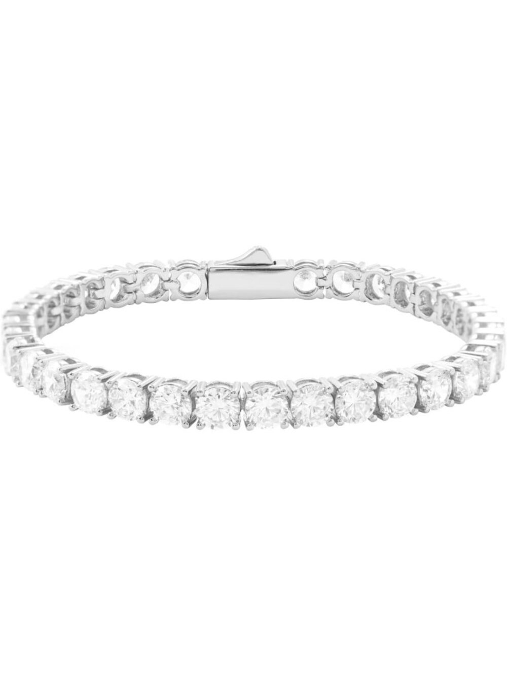 18K Gold Plated Iced Out Tennis Bracelet for Women & Men, 7-8 Inch Classic